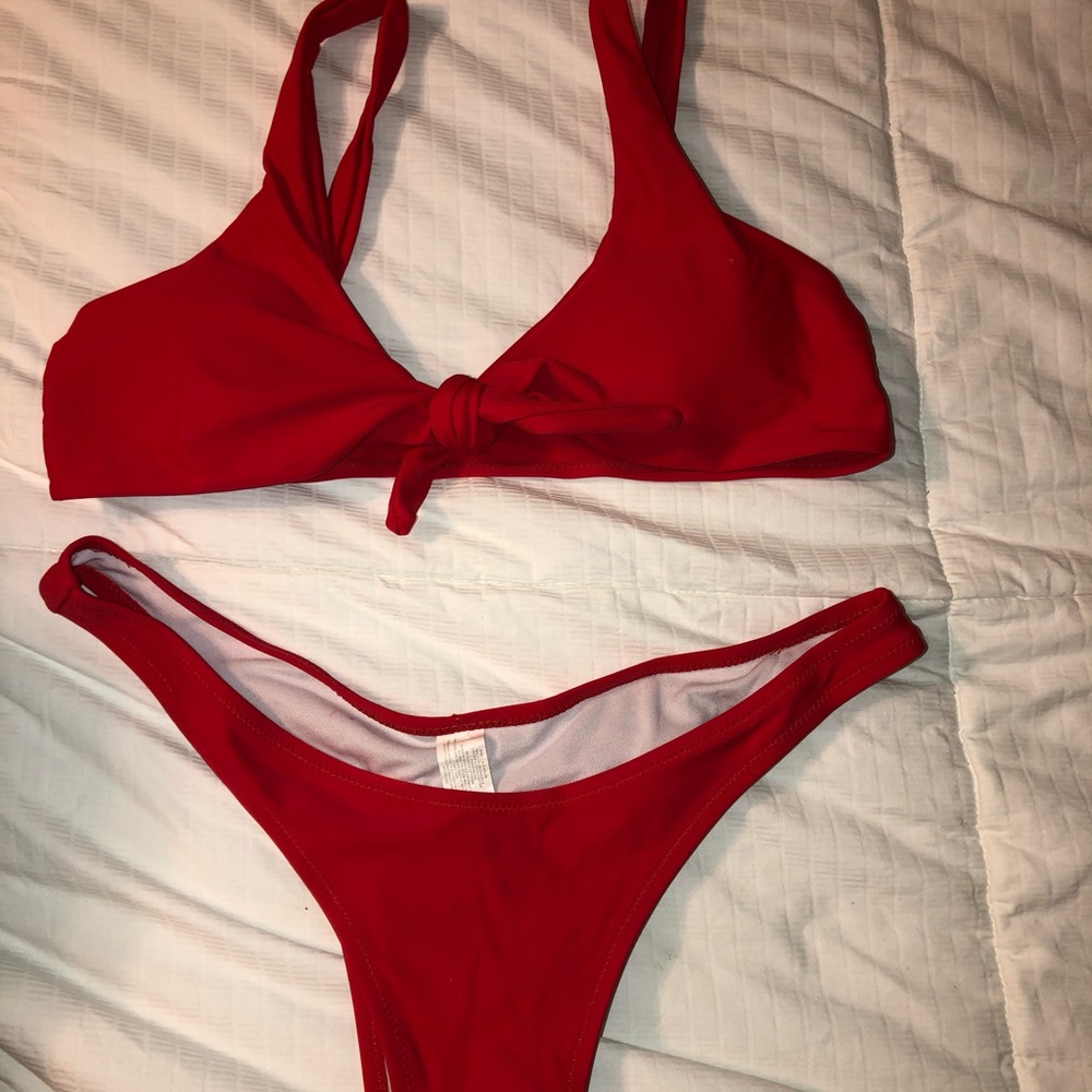 Red ZAFUL Bikini NEVER WORN